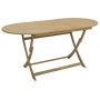 Mesa de jardín plegable madera maciza de acacia 160x85x75 cm by , Garden tables - Ref: Foro24-365746, Price: 144,63 €, Discou...