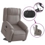 Sillón reclinable elevable tela gris taupe by , Armchairs - Ref: Foro24-3205210, Price: 299,20 €, Discount: %