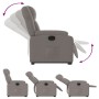 Sillón reclinable elevable tela gris taupe by , Armchairs - Ref: Foro24-3205210, Price: 299,20 €, Discount: %