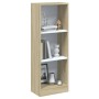 Estantería de 3 niveles madera blanco roble Sonoma 40x24x109 cm by , Bookcases and shelves - Ref: Foro24-800833, Price: 50,24...