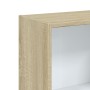 Estantería de 3 niveles madera blanco roble Sonoma 40x24x109 cm by , Bookcases and shelves - Ref: Foro24-800833, Price: 50,24...