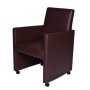 Sillas de comedor 2 unidades cuero sintético marrón by , dining chairs - Ref: Foro24-60348, Price: 246,53 €, Discount: %