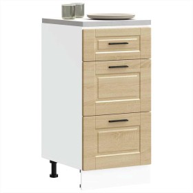 Mueble bajo de cocina porto roble sonoma madera reconstituida von , Küchenschränke - Ref: Foro24-854223, Preis: 89,39 €, Raba...