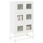 Aparador de acero blanco 68x39x123 cm by , Sideboards - Ref: Foro24-853355, Price: 138,10 €, Discount: %