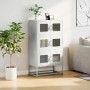 Aparador de acero blanco 68x39x123 cm by , Sideboards - Ref: Foro24-853355, Price: 138,10 €, Discount: %