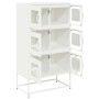 Aparador de acero blanco 68x39x123 cm by , Sideboards - Ref: Foro24-853355, Price: 138,10 €, Discount: %