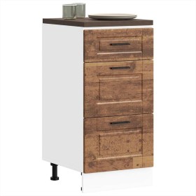 Mueble bajo de cocina porto madera vieja madera reconstituida von , Küchenschränke - Ref: Foro24-854228, Preis: 88,17 €, Raba...