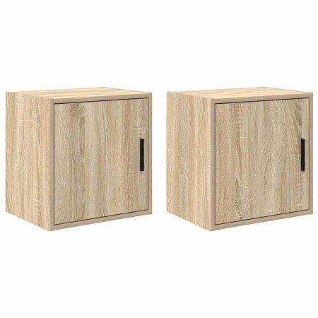 Armarios de pared 2 uds para garaje madera de ingeniería by , Armarios industriales - Ref: Foro24-860630, Price: 62,18 €, Dis...