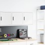 Armarios de pared 2 uds para garaje madera de ingeniería blanco by , Armarios industriales - Ref: Foro24-860626, Price: 51,36...
