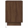 Mesilla de noche con luces LED roble marrón 38x34x50 cm von , Nachttische - Ref: Foro24-861295, Preis: 59,22 €, Rabatt: %