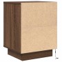Mesilla de noche con luces LED roble marrón 38x34x50 cm von , Nachttische - Ref: Foro24-861295, Preis: 59,22 €, Rabatt: %