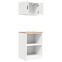 Armarios 2 uds para garaje madera de ingeniería blanco von , Armarios industriales - Ref: Foro24-3328278, Preis: 109,95 €, Ra...