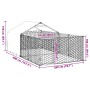 Caseta perros exterior con corral 4x2x1,5 m acero galvanizado von , Hundehütten - Ref: Foro24-3329235, Preis: 203,20 €, Rabat...