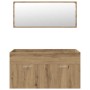 Juego de muebles baño 4 piezas madera ingeniería roble artisan von , Badezimmermöbel - Ref: Foro24-3328916, Preis: 419,48 €, ...