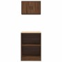 Armarios 2 uds para garaje madera ingeniería marrón roble by , Armarios industriales - Ref: Foro24-3328284, Price: 102,92 €, ...