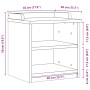 Banco de recibidor SANDNES madera maciza de pino 45x40x50 cm by , Benches for halls and storage - Ref: Foro24-4010442, Price:...