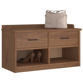 Banco de recibidor SANDNES madera maciza de pino 87x40x50 cm von , Bänke für Hallen und Lager - Ref: Foro24-4010461, Preis: 1...