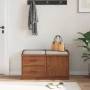 Banco de recibidor SANDNES madera maciza de pino 87x40x50 cm de , Bancos para recibidores y almacenamiento - Ref: Foro24-4010...