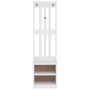 Perchero de entrada SANDENS madera pino blanco 45x40x159,5 cm von , Bänke für Hallen und Lager - Ref: Foro24-4010480, Preis: ...