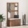 Perchero de entrada SANDENS madera maciza de pino 87x40x159,5cm von , Bänke für Hallen und Lager - Ref: Foro24-4010494, Preis...