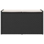 Banco de almacenaje con cojín ratán sintético negro 100 cm by , garden benches - Ref: Foro24-4104060, Price: 149,87 €, Discou...