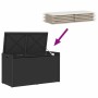 Banco de almacenaje con cojín ratán sintético negro 100 cm by , garden benches - Ref: Foro24-4104060, Price: 149,87 €, Discou...