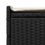 Banco de almacenaje con cojín ratán sintético negro 100 cm by , garden benches - Ref: Foro24-4104060, Price: 149,87 €, Discou...