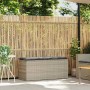 Banco jardín con cojín ratán sintético gris claro 110x40x44cm von , Gartenbänke - Ref: Foro24-4104150, Preis: 106,61 €, Rabat...