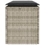 Banco jardín con cojín ratán sintético gris claro 110x40x44cm von , Gartenbänke - Ref: Foro24-4104150, Preis: 106,61 €, Rabat...