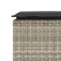 Banco jardín con cojín ratán sintético gris claro 110x40x44cm von , Gartenbänke - Ref: Foro24-4104150, Preis: 106,61 €, Rabat...