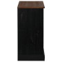 Aparador HALDEN con puerta corredera negro 80x40x80 cm de , Aparadores - Ref: Foro24-4018424, Precio: 217,49 €