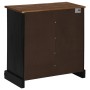 Aparador HALDEN con puerta corredera negro 80x40x80 cm de , Aparadores - Ref: Foro24-4018424, Precio: 217,49 €
