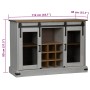Aparador HALDEN 2 puertas correderas blanco 112x40x80 cm by , Sideboards - Ref: Foro24-4018426, Price: 282,20 €, Discount: %