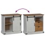Aparador HALDEN con puerta corredera blanco 80x40x80 cm de , Aparadores - Ref: Foro24-4018418, Precio: 205,82 €, Descuento: %