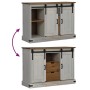 Aparador HALDEN 2 puertas correderas blanco 112x40x80 cm by , Sideboards - Ref: Foro24-4018430, Price: 305,33 €, Discount: %