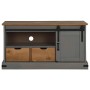 Mueble de TV HALDEN con puerta corredera gris 110x40x60 cm von , TV-Möbel - Ref: Foro24-4018411, Preis: 209,52 €, Rabatt: %