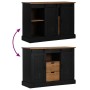 Aparador HALDEN 2 puertas correderas negro 112x40x80 cm de , Aparadores - Ref: Foro24-4018432, Precio: 279,27 €, Descuento: %