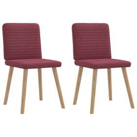 Sillas de comedor 2 unidades tela rojo tinto von , Essstühle - Ref: Foro24-4101147, Preis: 103,24 €, Rabatt: %