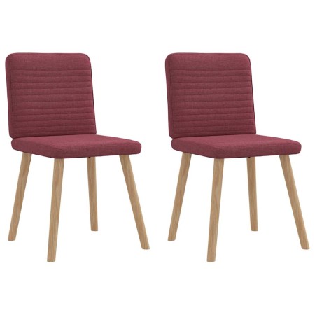 Sillas de comedor 2 unidades tela rojo tinto von , Essstühle - Ref: Foro24-4101147, Preis: 103,24 €, Rabatt: %