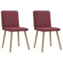 Sillas de comedor 2 unidades tela rojo tinto von , Essstühle - Ref: Foro24-4101147, Preis: 103,24 €, Rabatt: %