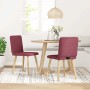 Sillas de comedor 2 unidades tela rojo tinto von , Essstühle - Ref: Foro24-4101147, Preis: 103,24 €, Rabatt: %