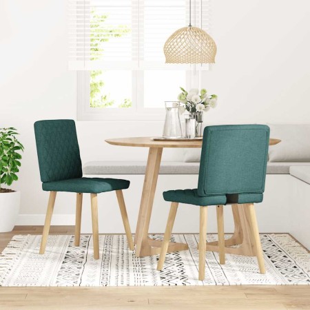 Sillas de comedor 2 unidades tela verde oscuro von , Essstühle - Ref: Foro24-4101126, Preis: 105,46 €, Rabatt: %