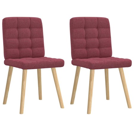 Sillas de comedor 2 unidades tela rojo tinto von , Essstühle - Ref: Foro24-4101094, Preis: 105,11 €, Rabatt: %