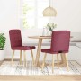 Sillas de comedor 2 unidades tela rojo tinto von , Essstühle - Ref: Foro24-4101094, Preis: 105,11 €, Rabatt: %