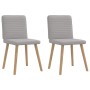 Sillas de comedor 2 uds tela gris nube von , Essstühle - Ref: Foro24-4101153, Preis: 103,24 €, Rabatt: %