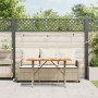 Sofá jardín de 3 plazas con cojín y mesa beige ratán sintético by , Outdoor sofas - Ref: Foro24-4103858, Price: 266,27 €, Dis...