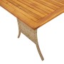 Sofá jardín de 3 plazas con cojín y mesa beige ratán sintético by , Outdoor sofas - Ref: Foro24-4103858, Price: 266,27 €, Dis...