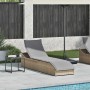 Tumbona plegable con cojín y espacio beige ratán sintético von , Liegen - Ref: Foro24-4104223, Preis: 247,76 €, Rabatt: %