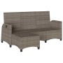 Sofá de jardín reclinable con cojines en forma de L gris de , Sofás de exterior - Ref: Foro24-4108240, Precio: 357,01 €, Desc...