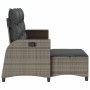 Sofá de jardín reclinable con cojines en forma de L gris de , Sofás de exterior - Ref: Foro24-4108240, Precio: 357,01 €, Desc...
